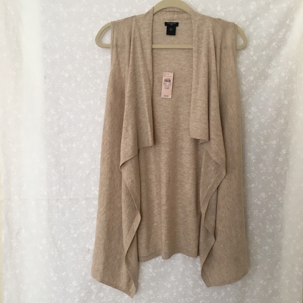 Ann Taylor Light Tan cardigan